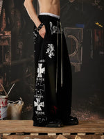 Y2K Graphic Wide Leg Casual Pants 3