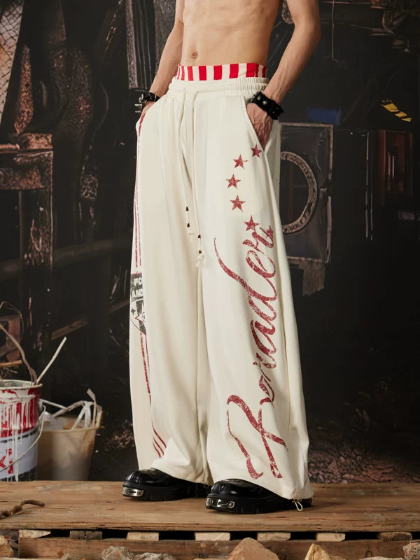 Y2K Graphic Wide Leg Sweatpants Pants 5