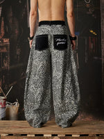 Y2K Leopard Wide Leg Patchwork Pants 3