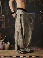 Y2K Leopard Wide Leg Patchwork Pants 4