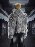 Y2K Long Faux Fur Short Jacket 3