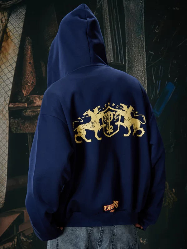 Y2K Punk Distressed Zip-Up Hooded Sweatshirt 3
