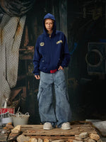 Y2K Punk Distressed Zip-Up Hooded Sweatshirt 4
