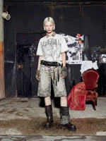 Y2K Punk Graphic Plaid Collar Cotton Polo 3