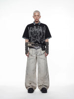 Y2K Punk Graphic Plaid Collar Cotton Polo 5