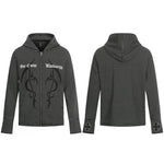 6015648136839,6015648136840,6015648136841,6015648136842, Y2K Punk Striped Zip-Up Hoodie Jacket