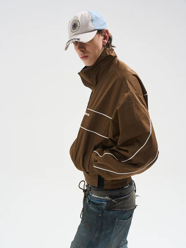 Yin-Yang Colorblock Short Sports Jacket 2