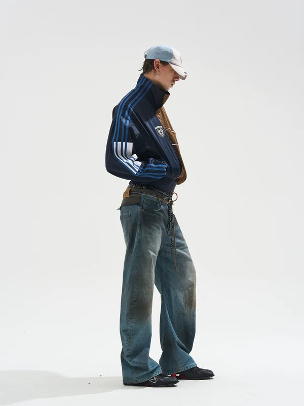 Yin-Yang Colorblock Short Sports Jacket 3