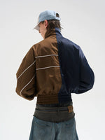 Yin-Yang Colorblock Short Sports Jacket 4