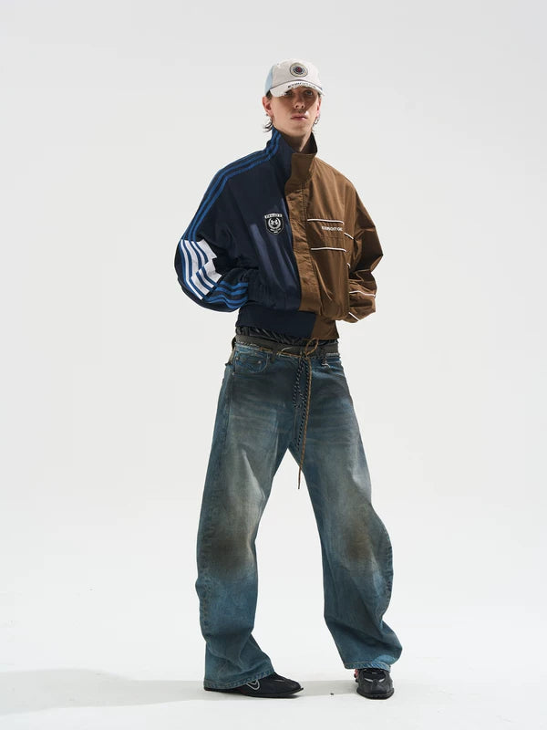Yin-Yang Colorblock Short Sports Jacket 5