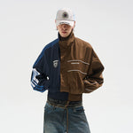 5891153908966,5891153908967,5891153908968, Yin-Yang Colorblock Short Sports Jacket