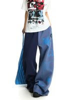 Yin Yang Star Print Wide Leg Pants 4