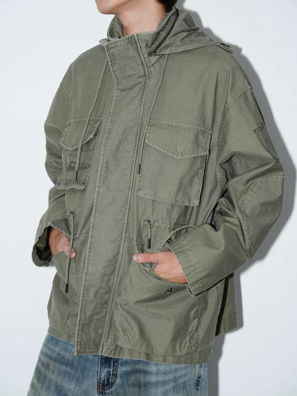 Youth Four-Pocket Hooded Work Jacket 3