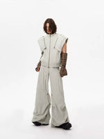 Zip Front Sleeveless Utility Vest 1