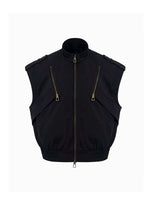 Zip Front Sleeveless Utility Vest 5