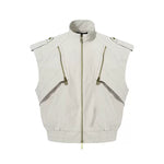 5791102141678,5791102141679,5791102141680,5791102141681, Zip Front Sleeveless Utility Vest